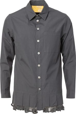 By Walid pleated hem shirt - Grigio