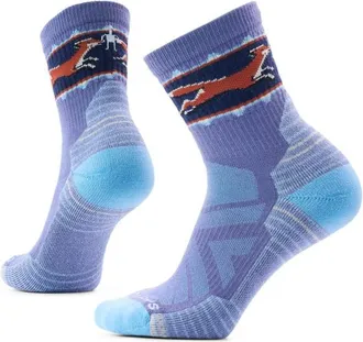 Smartwool Hike Light Cushion Fox Meadow Mid Crew Wandersocken f&uuml;r Damen | blau/lila