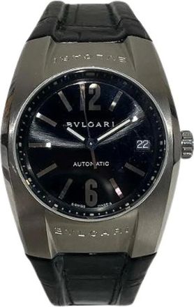 Bulgari Pre-owned Watches, female, Black, Size: ONE SIZE Pre-owned Vintage Stainless Steel Watch