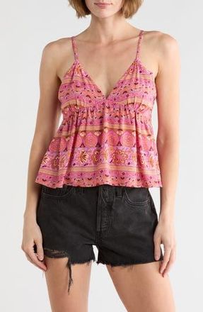 Billabong Carefree Crop Camisole in Berry Pink at Nordstrom Rack, Size X-Small