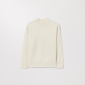 Asket The Mock Neck Sweater Creme
