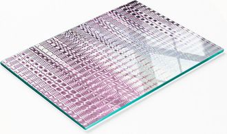 OEM Tabla De Servir De Cristal Para Cocina Con Motivos Fractales, 80x52 Cm