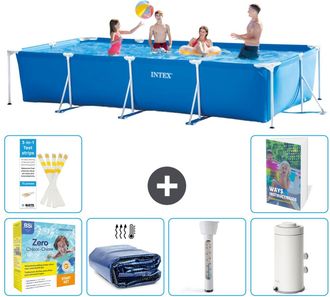 Intex Piscina Con Estructura Rectangular - 450x220x84 Cm - 7-piezas S10