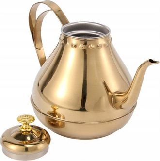 OEM Una Tetera De Acero Chapada En Oro Con Un Pico Largo, Perfecta Para Preparar T&eacute; Y Caf&eacute;
