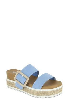 Mia Kenzy Platform Sandal in Lt Blue Br at Nordstrom Rack, Size 6.5