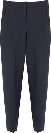 Via Masini 80 Cropped Broeken - Dames - Vrijetijds broeken - Blauw - 2XL - Katoen - Broeken
