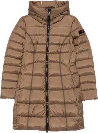 Peuterey Long Padded Jacket With Horizontal Quilting