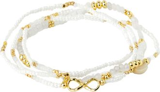 Saachi 4-Pack Forever Beaded Bracelets in White at Nordstrom Rack