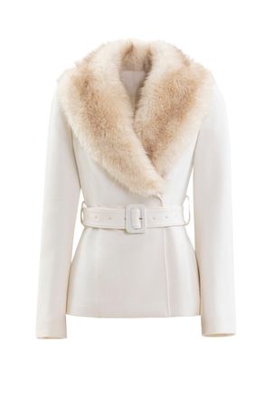 Saiid Kobeisy Fur-Lapel Tailored Jacket