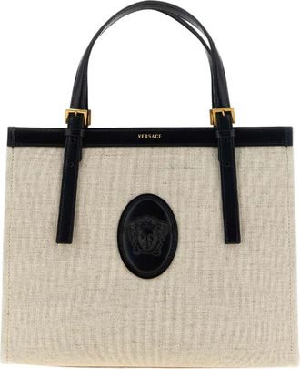 Versace Beige Riviere Large Tote
