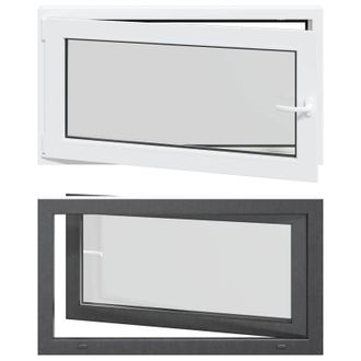 vidaXL Color Interno De Ventana De S&oacute;tano Blanco Risor 110 X 50 Cm Vidaxl
