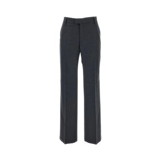 Barena Broeken, Dames, Grijs, M, Wol, Rechte broek