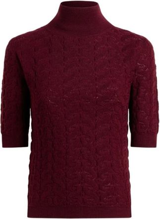 Etro Truien & Vesten, Dames, Rood, M, Wol, Wol trui met coltrui