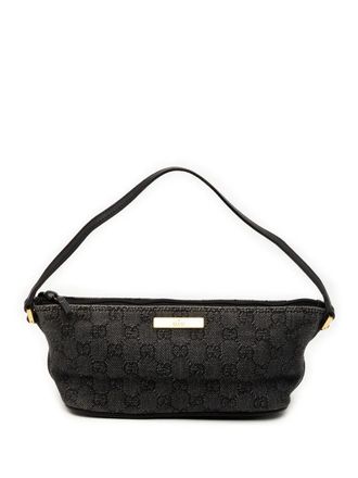 Gucci 2000-2015 GG Denim Boat shoulder bag - Grey