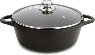 Valira Cacerola Con Tapa Valira Black Ind 24cm &Oslash; 24 Cm Negro Aluminio