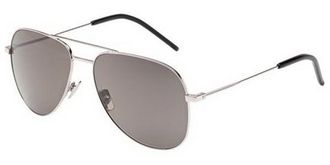 Saint Laurent CLASSIC 11 010 Mens Sunglasses Silver Size 59 - Free RX Lenses - Free RX Lenses