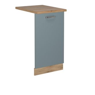 Vicco Tapa Del Lavavajillas R-line, Gris Azulado, 45 Cm, Et Roble