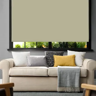 Lewis's Luna Blackout Roller Blinds - Taupe - 120x165cm | TJ Hughes