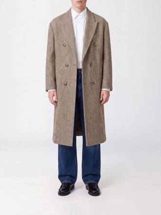Ami Coat Men color Brown
