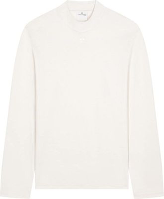 Courr&egrave;ges White Volcano Cotton Logo T-shirt