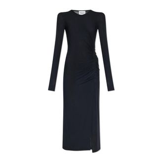 Isabel Marant Jelina Dress - Dames - Casual kleedjes - Zwart - M - Leer - Kleedjes