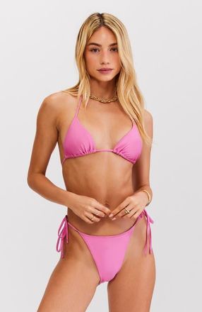 Sunkissed LE TRIANGLE SWIM TOP in Pink at Nordstrom, Size X-Large