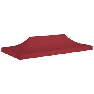vidaXL Techo De Carpa Para Celebraciones Burdeos 6x3 M 270 G/m&sup2; Vidaxl Rojo