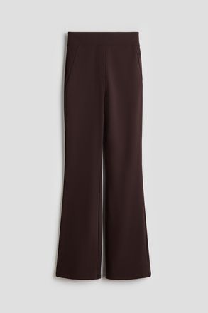 H&M Ausgestellte Hose mit Four-way-Stretch - Dunkelbraun