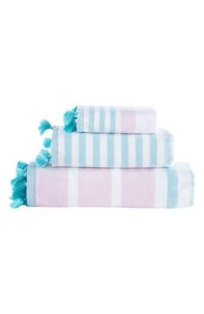 Brooks Brothers Pesthemal Turkish Cotton 3-Piece Towel Set in Pink at Nordstrom Rack
