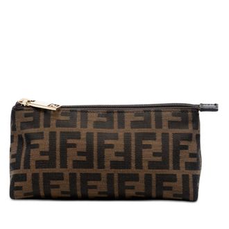 Fendi Pre-owned Fendi Zucca Canvas Pouch Ladies VXWDRC1PW12YPZ87