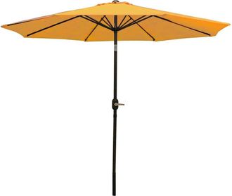 Sunnydaze Aluminum Patio Deck Market Umbrella With Tilt And Crank
