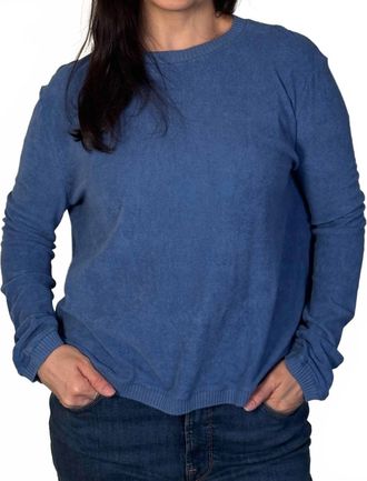 Hannes Roether Terry Cloth Tee In Techno Blue