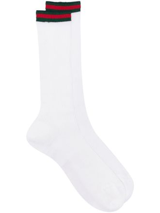Gucci Sokken met Web-detail - Wit