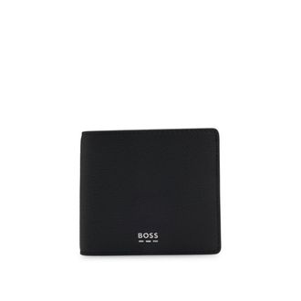 BOSS Billfold wallet with silver-tone logo and coin pocket