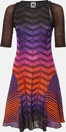 M Missoni Multicolor Pattered Jersey Midi Dress