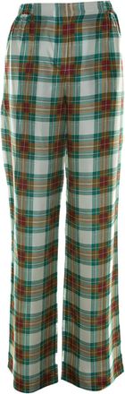 Alberta Ferretti Geruite broek - Groen