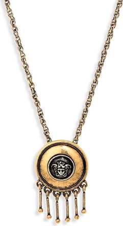 Versace Scudo Pendant Necklace in Gold Palladium 82 at Nordstrom