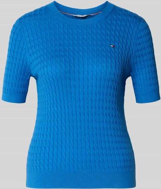 Tommy Hilfiger Slim Fit T-Shirt aus reiner Baumwolle in Royal, Gr&ouml;&szlig;e XL