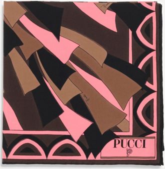 Pucci Baiadera Print Silk Square Scarf Female UNI