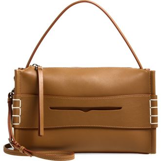 J.W.Anderson Small Loafer Leather Top Handle Bag in Tan at Nordstrom