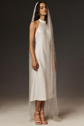 Anthropologie Roesia Pearl Floor Veil