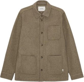 Les Deux Wool Overshirt - Heren - Zomerjassen - Beige - 2XL - Wol - Jassen