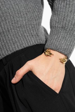 Jil Sander Brass Bracelet, Womens, Gold