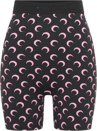 Marine Serre Shorts Crescent Moon - Nero