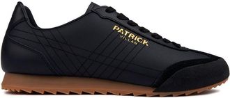 Patrick Mens Villan Trainers - Black Leather - Size UK 10