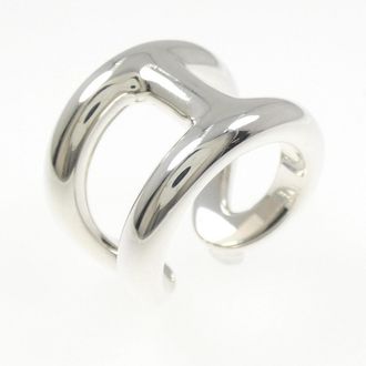 Herm&egrave;s Silver Silver 925 Band Ring (Pre-Owned)