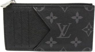 Louis Vuitton Pre-owned Wallets, male, Black, Size: ONE SIZE Pre-owned Coin card holder M30271