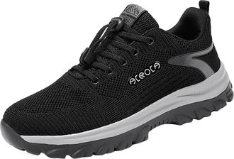 Generic Mens Casual Shoes, Mens Slip on Shoes Autumn Winter Fleece Lined Warm Casual Boots with Slip Resistant Comfortable Soles Black