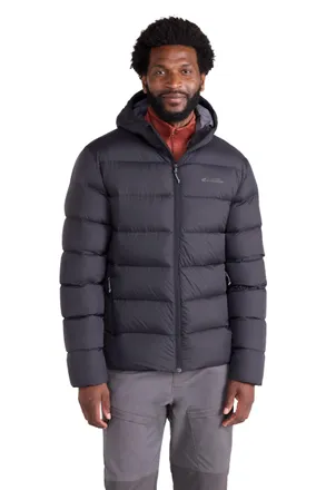 Mountain Warehouse Stratus Mens Extreme Packable Hooded Down Jacket Black L