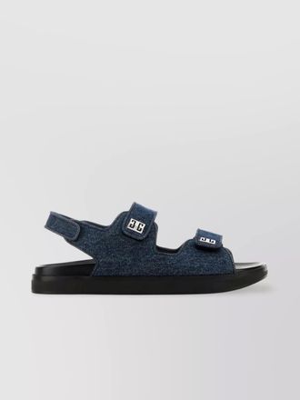 Givenchy denim flat sandals